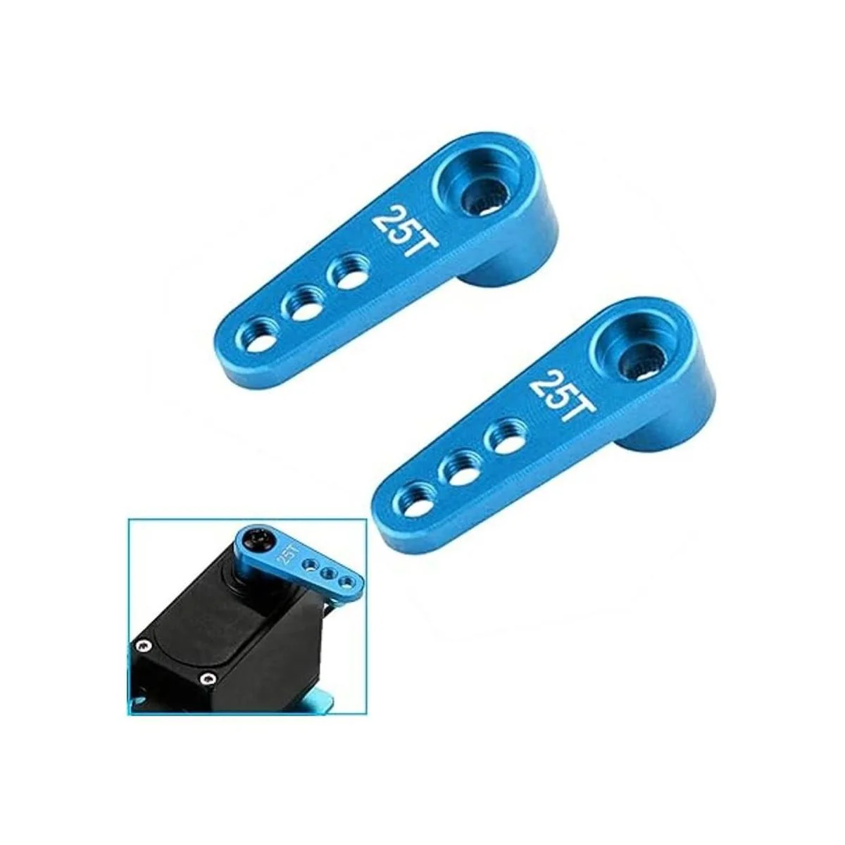 Vgoohobby 3 piezas metal 25T servo cuerno M3 hilos brazo_2