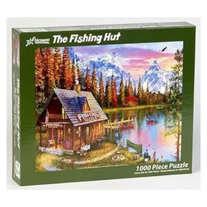Vermont Christmas Company The Fishing Hut Jigsaw Puzzle_2
