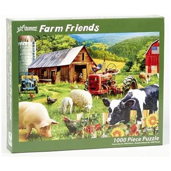 Vermont Christmas Company Farm Friends Jigsaw Puzzle 1000_2