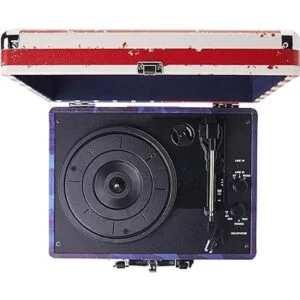 Victrola Tocadiscos vintage y transportable de 3_6