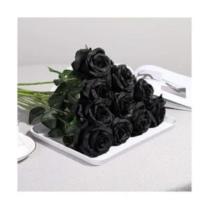 Veryhome Ramo de flores artificiales de seda con_4