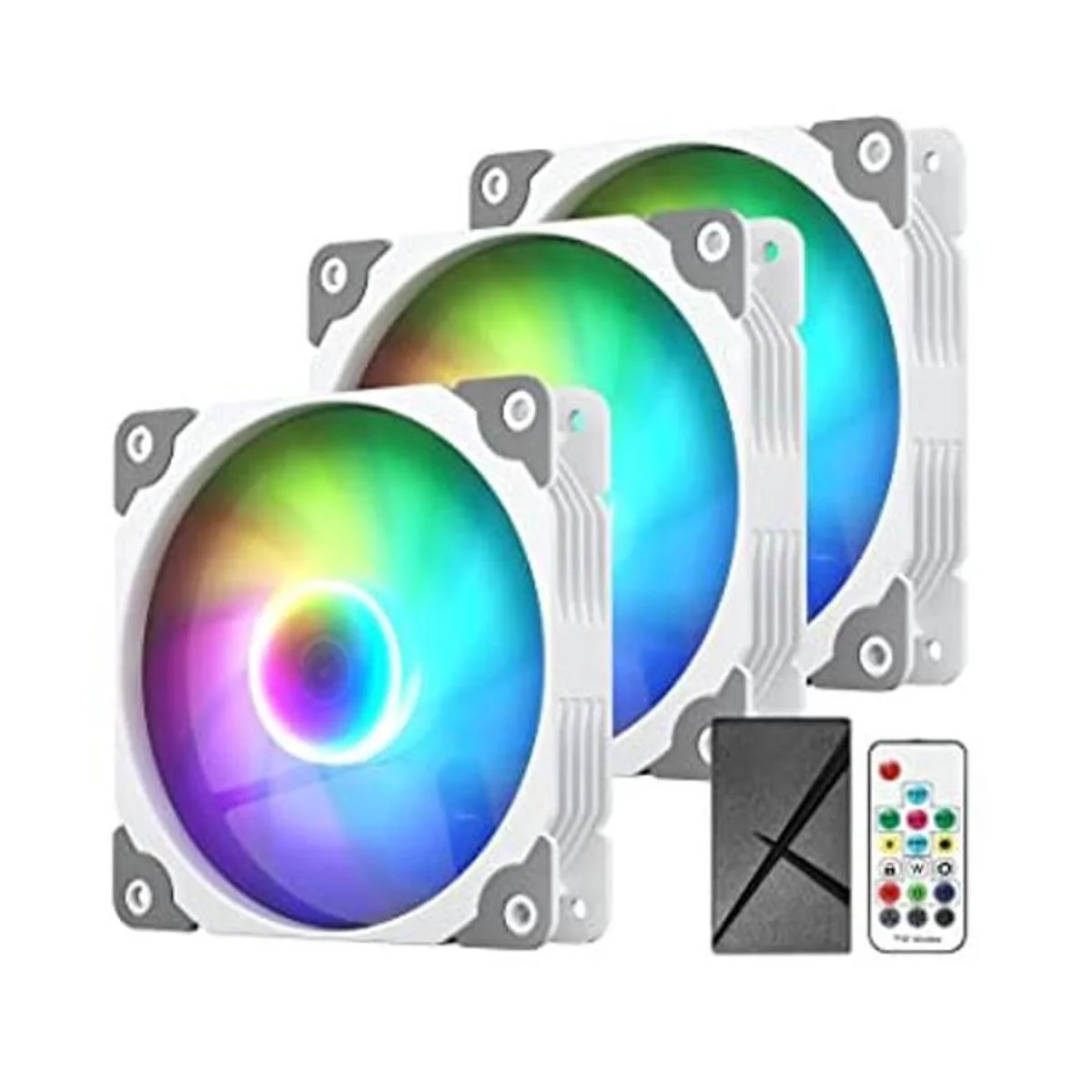 Vetroo Paquete de 3 ventiladores de carcasa ARGB y PWM de_1