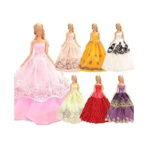 Vestidos y ropa para muñeca Barbie Barwa 5 Piezas moda