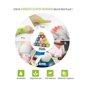 Vet Wrap 3.0 in x 12 unidades de cinta púrpura para_6