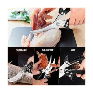 Vibirit Tijeras de cocina de 5 hojas de acero inoxidable;_6