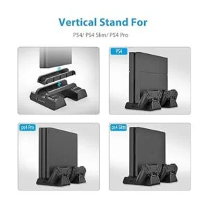 Vertical Stand for PS4PS4 SlimPS4 Pro Cooling Fan with_2