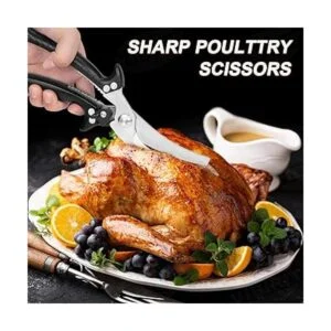 Vibirit Tijeras de cocina de 5 hojas de acero inoxidable;_2