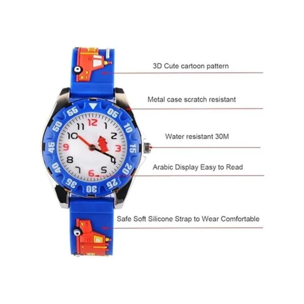 Venhoo Kids Watches Analog 3D Cartoon Waterproof Sport_3