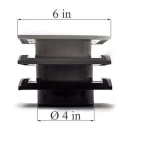 Vent Systems Cubierta de ventilación de aire blanca de 4