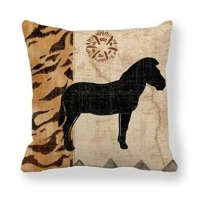 VenusL Juego de 4 fundas de almohada decorativas de_4