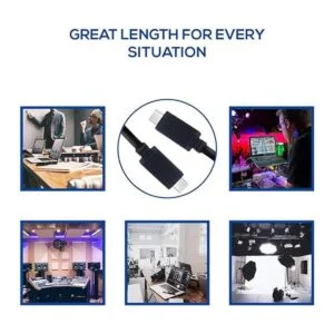 Vebner Cable USB C a USB C de 20 pies USB extra largo