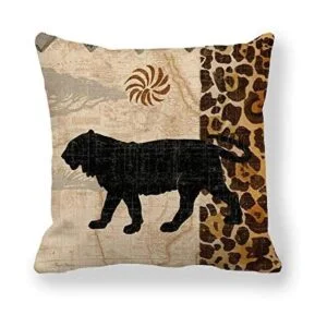 VenusL Juego de 4 fundas de almohada decorativas de_5