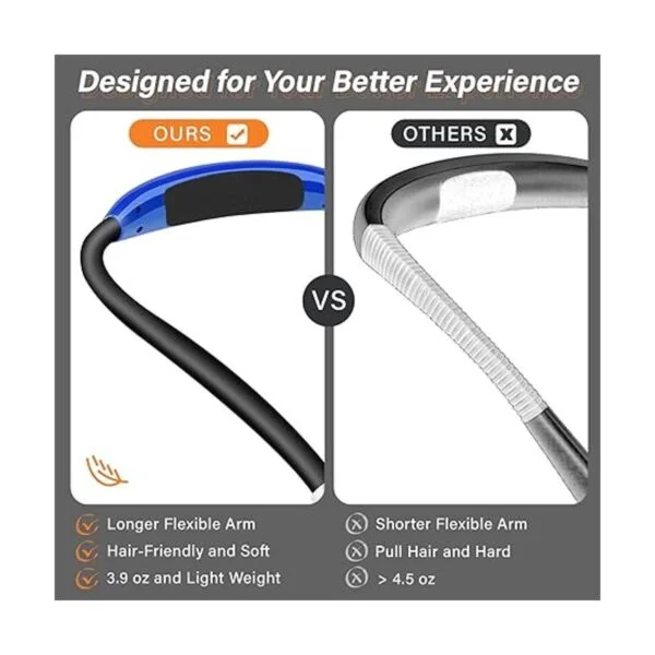 Vekkia Luz LED de lectura recargable para el cuello luces_4