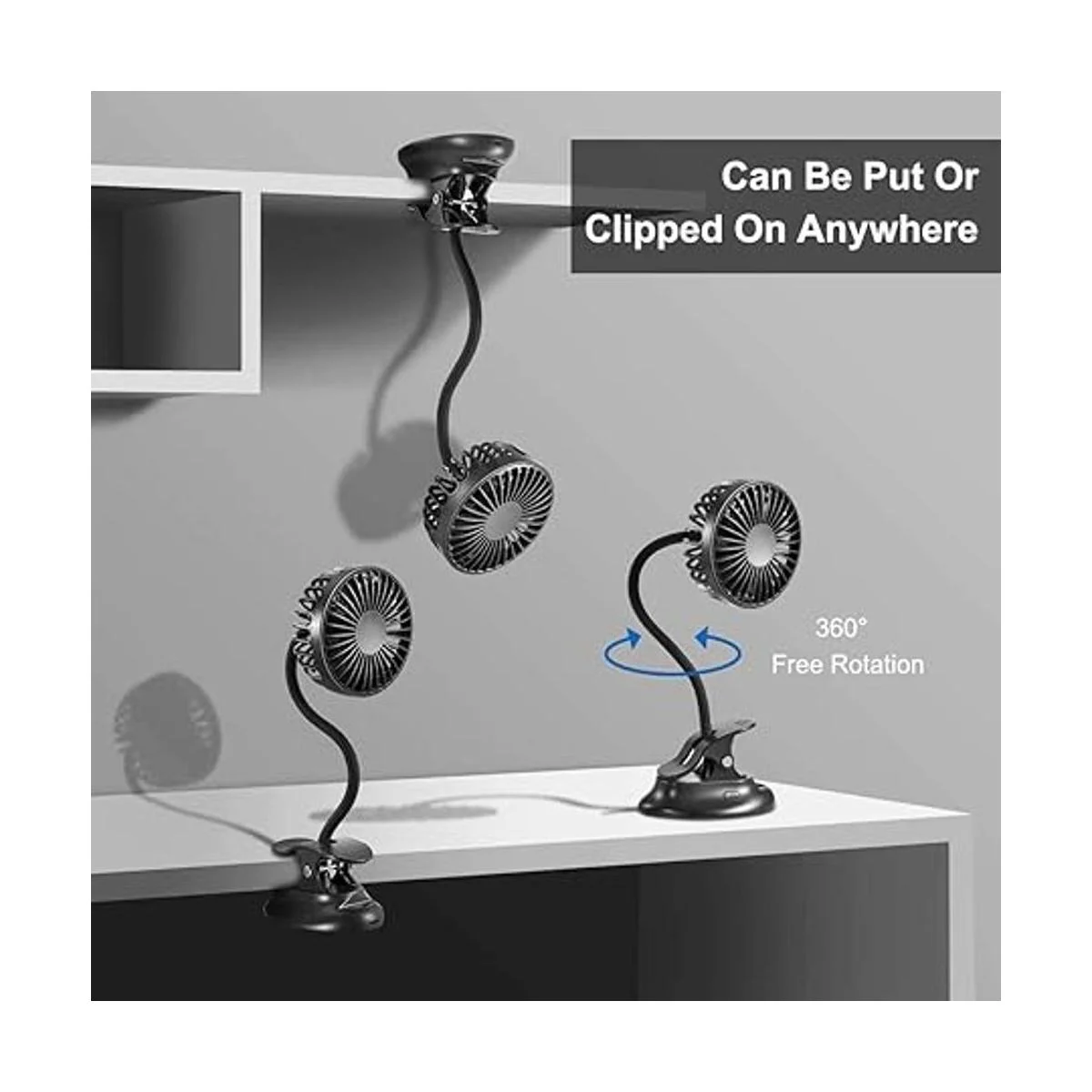 Ventilador USB con clip ventilador de escritorio a pilas_6