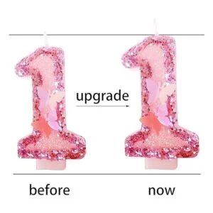 Velas de cumpleaños número 8 velas de pastel de feliz_3