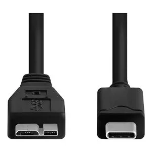 Vebner SuperSpeed USB tipo C 3.1 a MicroB de 20 pies Negro_2