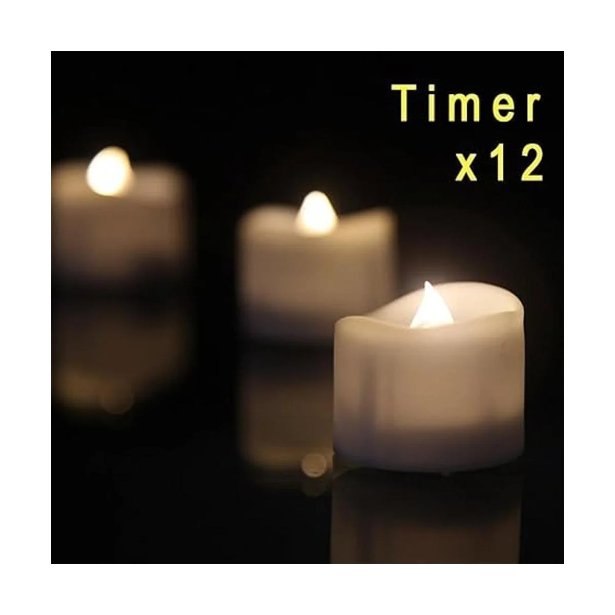 Velas LED eLander sin llama con temporizador 6 horas_3