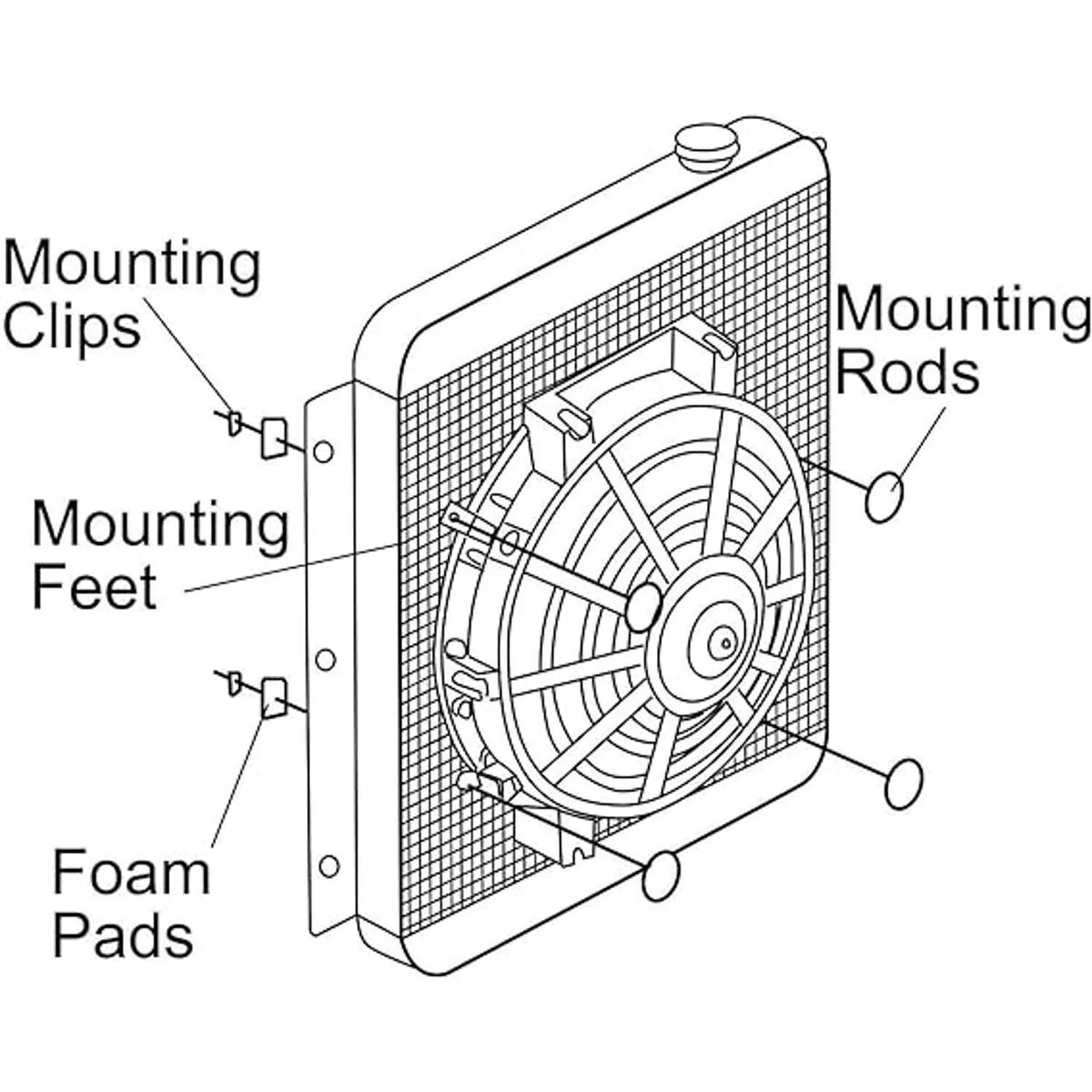 Ventiladores de refrigeración de radiador delgados de 6_2