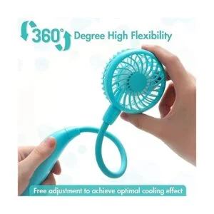 Ventilador de cuello portátil 2600 mAh funciona con
