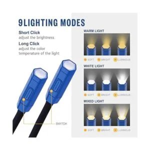 Vekkia Luz ligera de lectura para el cuello luz de libro_4