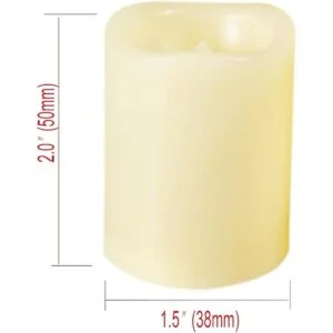 Velas votivas LED sin llama con temporizador parpadeante_2