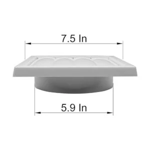 Vent Systems Cubierta de ventilación de escape de 6