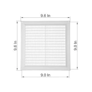 Vent Systems Cubierta de ventilación de aire blanca de 10