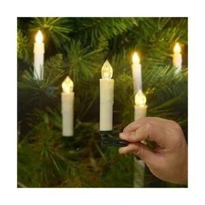 Velas de Navidad para ventana con control remoto accesorios_4