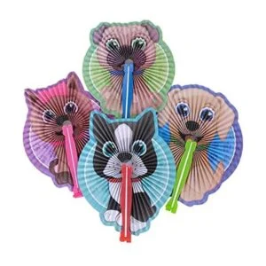 Ventiladores plegables de papel para cachorros 24 piezas_1