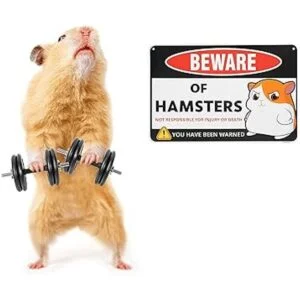 Venicor Decoración de letrero de hámster 8 x 12 pulgadas_2