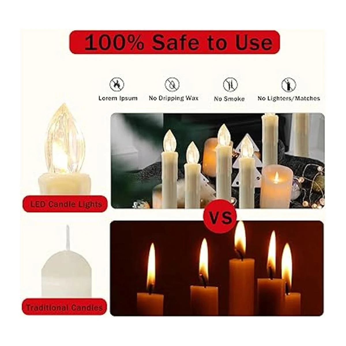 Velas LED sin llama TBW con imitación de cera derramada y_4