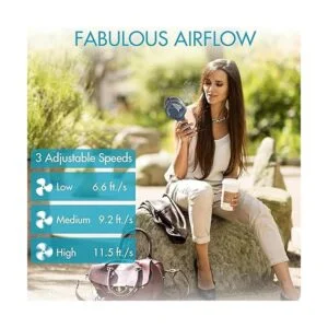 Ventilador rociador de mano portátil y recargable de 3000