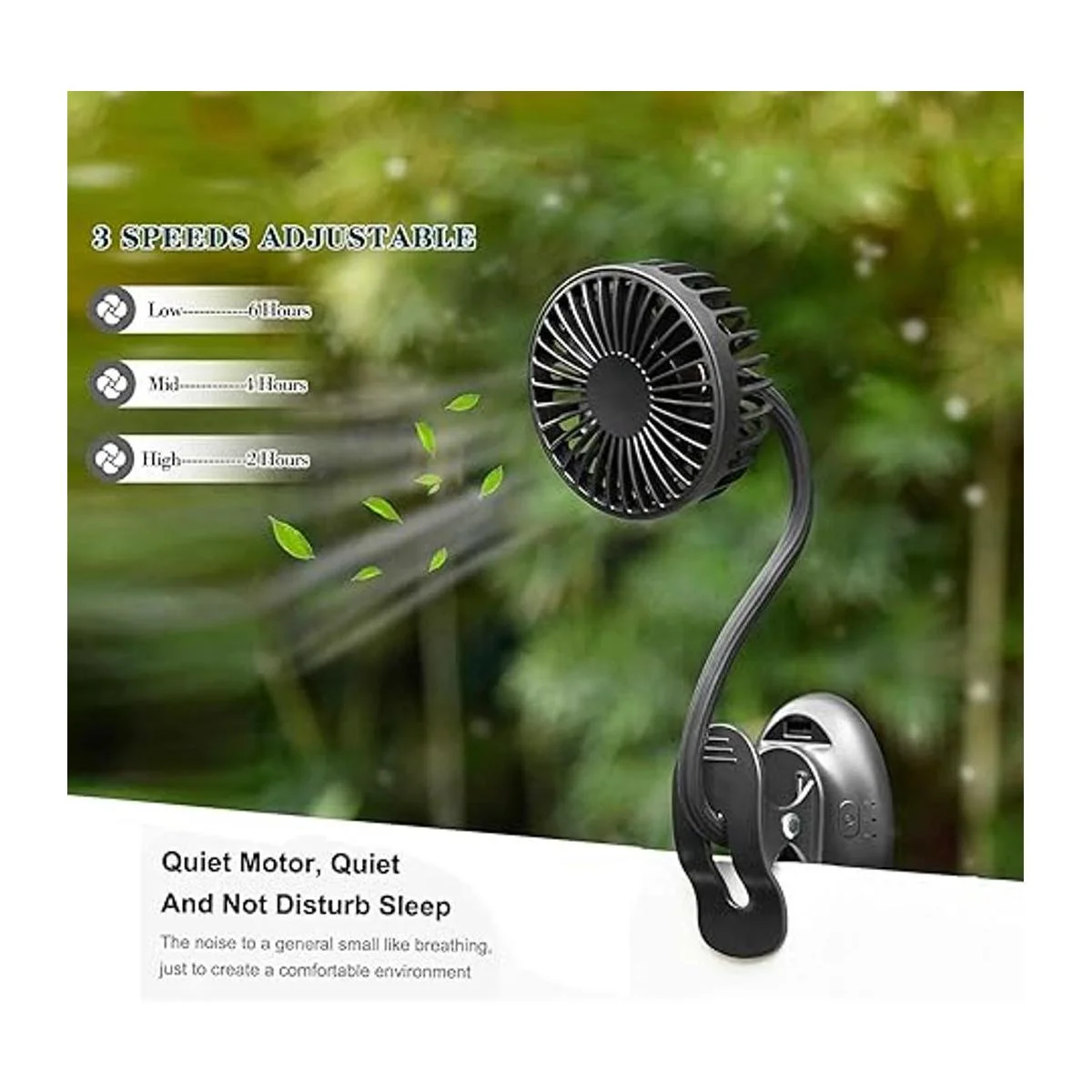 Ventilador USB con clip ventilador de escritorio a pilas_3