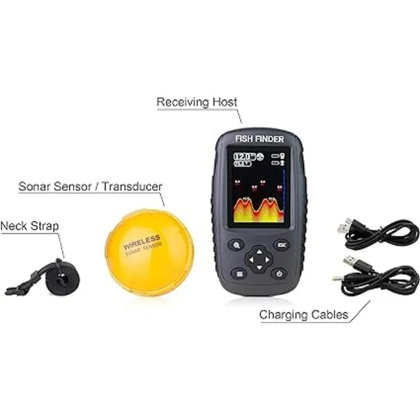 Venterior Buscador de peces recargable portátil con sensor_5