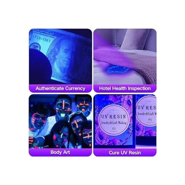 Vansky Linterna UV de luz negra 51 LED de luz negra_5