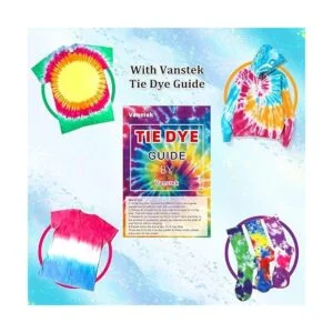 Vanstek Kit de teñido anudado 24 colores teñido de tela