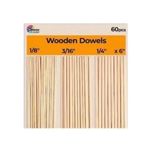 Varillas de pasador de madera Varilla de pasador de 6
