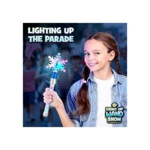 Varita giratoria de hielo con copo de nieve iluminada para_5