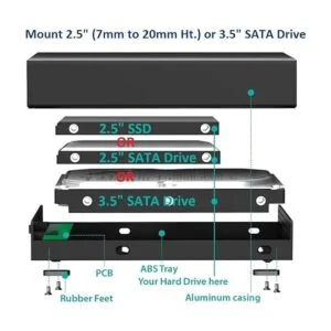 Vantec NexStar GX USB 3.1 Gen 2 tipo C 3.5 SATA HDDSSD_6