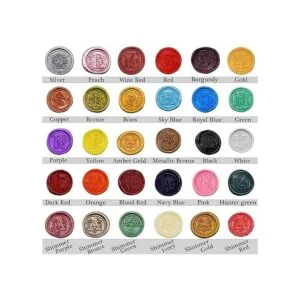 Varilla de cera de sellado que brilla rojo sangre para