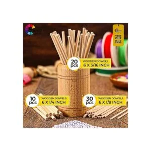 Varillas de pasador de madera Varilla de pasador de 6