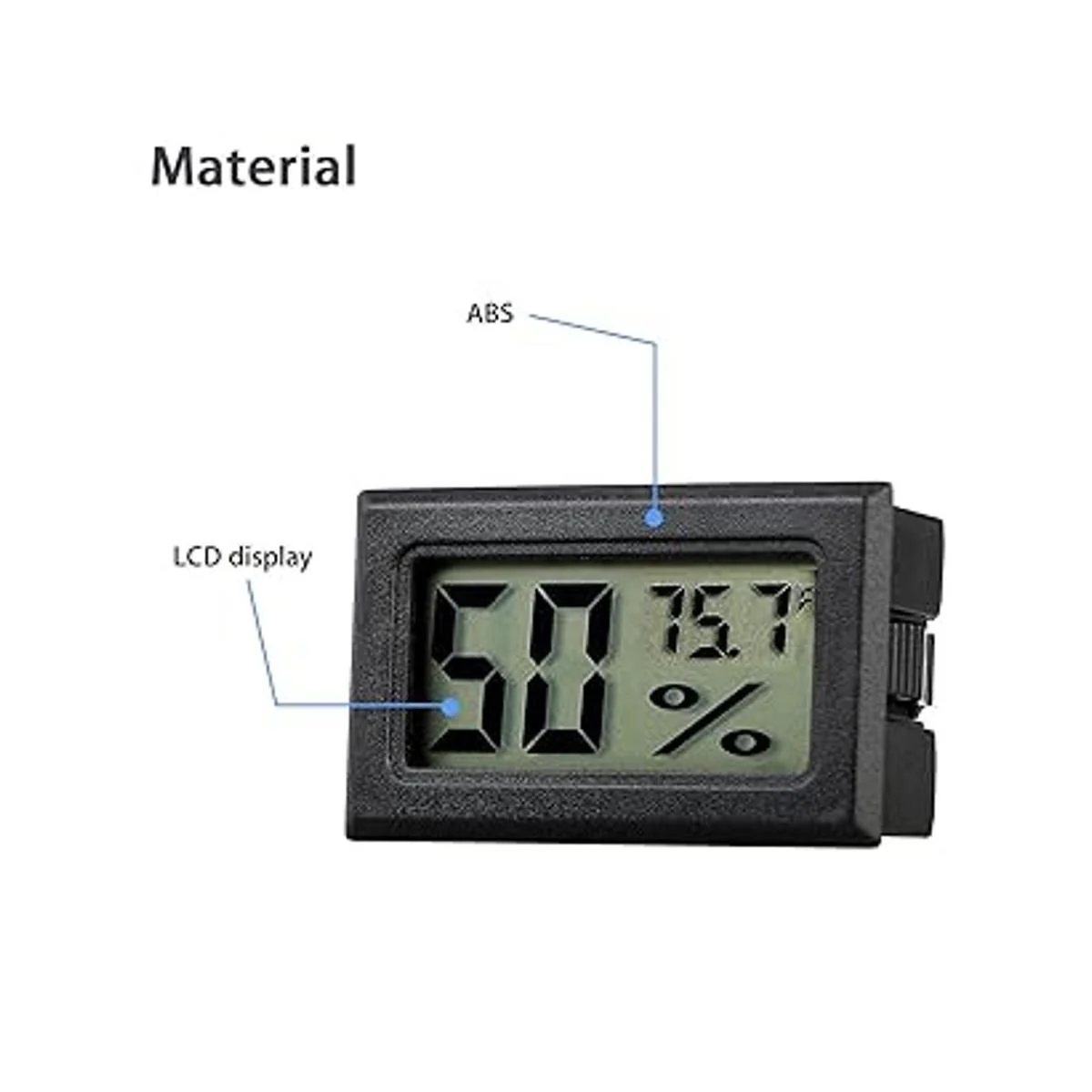 Veanic 2 unidades mini digital digital medidor de humedad_2