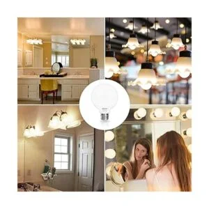Vanity Light Bulbs 60 Watt Equivalent G25 Globe LED Bulbs_5