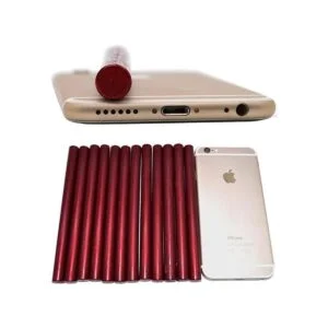 Varilla de cera de sellado que brilla rojo sangre para