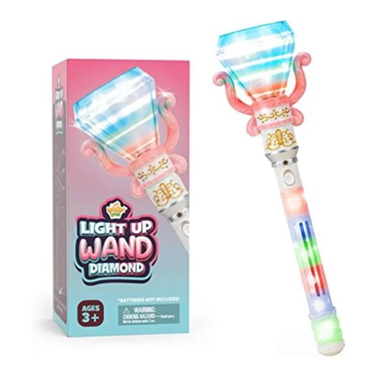 Varita de diamante giratoria con luz para niños en caja de_1