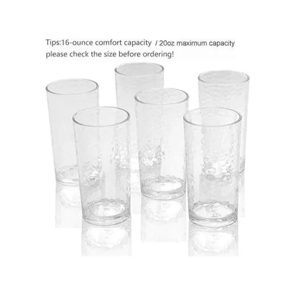 Vaso de plástico acrílico de 20 onzas juego de 6_4