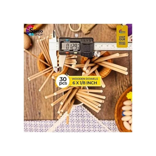 Varillas de pasador de madera Varilla de pasador de 6