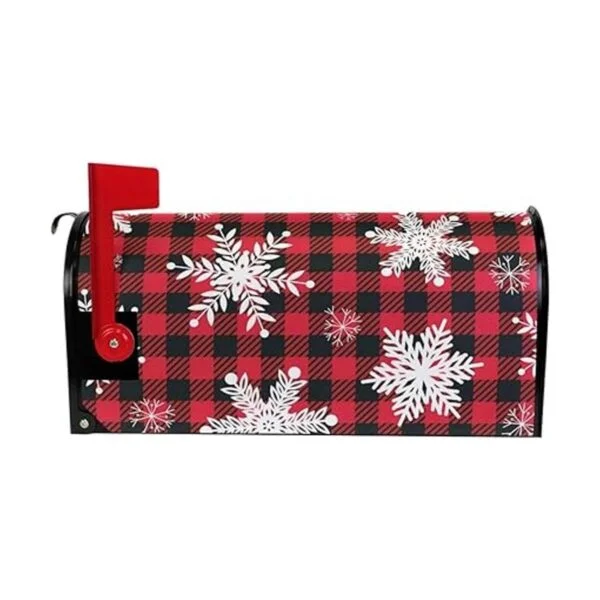 Vdsrup Buffalo Plaid Cubiertas magnéticas para buzón de_2