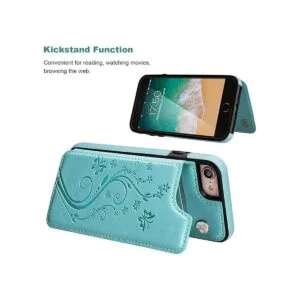 Vaburs Funda tipo cartera para iPhone SE 2022 5GSE_5