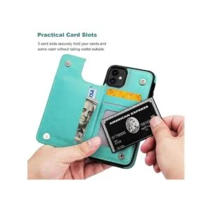 Vaburs Funda para iPhone 11 con soporte para tarjetas_5